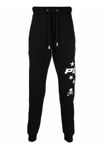 Philipp Plein Pantaloni sportivi con coulisse - Nero