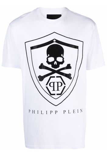 Philipp Plein T-shirt con strass - Bianco