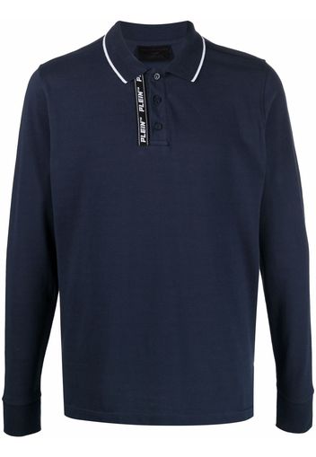 Philipp Plein Polo con ricamo - Blu