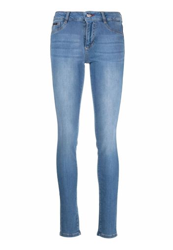 Philipp Plein skinny-cut denim leggings - Blu