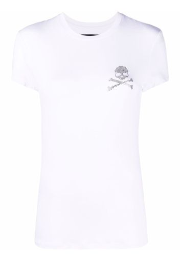 Philipp Plein rhinestone-skull T-shirt - Bianco