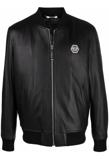 Philipp Plein Bomber con zip - Nero