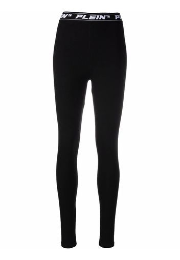 Philipp Plein Leggings con logo - Nero