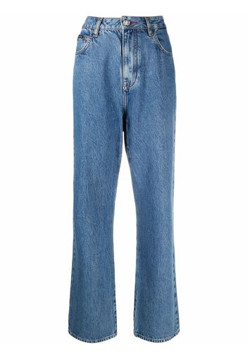 Philipp Plein Jeans taglio comodo Iconic - Blu