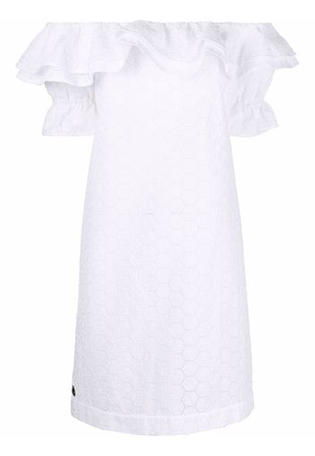 Philipp Plein Sangallo lace dress - Bianco