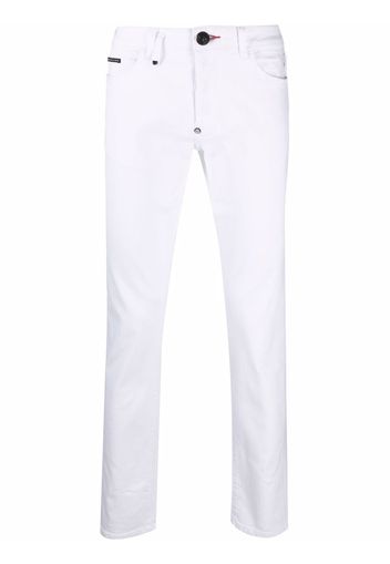 Philipp Plein slim-cut denim jeans - Bianco