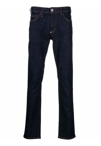Philipp Plein Jeans Iconic Plein Super-Straight - Blu