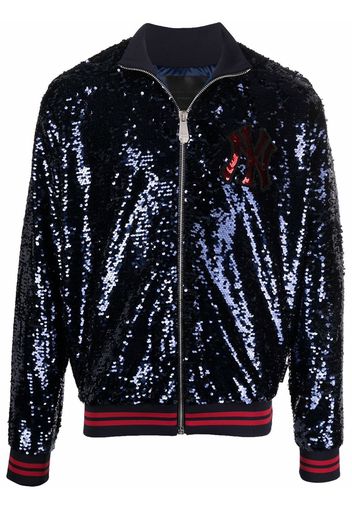 Philipp Plein Giacca con paillettes Philipp Plein x New York Yankees - Blu