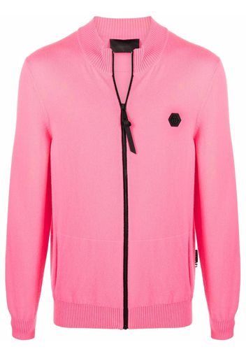 Philipp Plein Cardigan con applicazione - Rosa