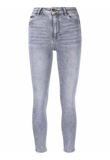 Philipp Plein Jeans skinny crop - Grigio