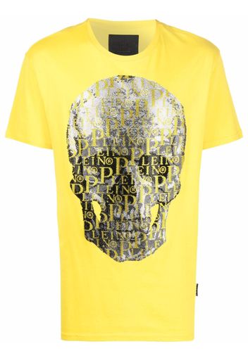 Philipp Plein T-shirt con logo - Giallo