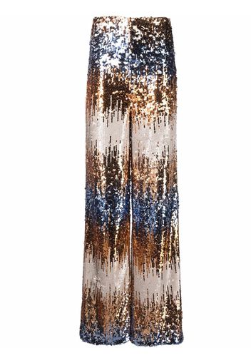 Philipp Plein Gothic Plein sequin wide trousers - Oro