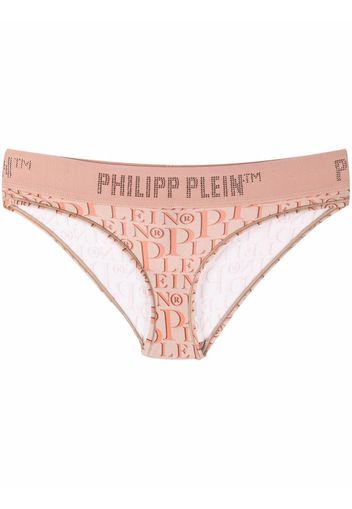 Philipp Plein Slip con stampa - Toni neutri