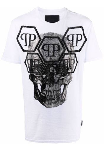 Philipp Plein T-shirt con logo - Bianco