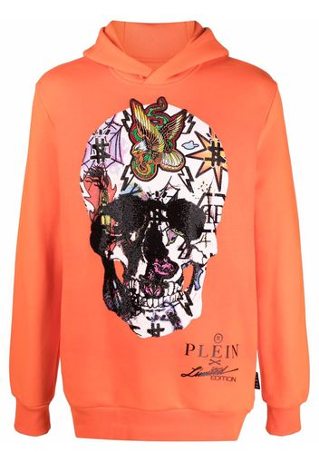 Philipp Plein Felpa con stampa - Arancione