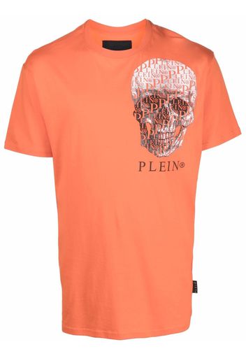 Philipp Plein T-shirt Skull con stampa grafica - Arancione