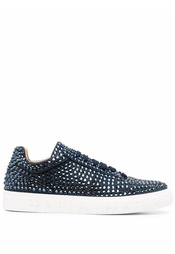 Philipp Plein Sneakers con strass - Blu