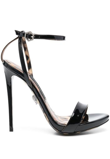 Philipp Plein patent leather 130mm sandals - Nero