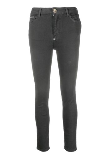 Philipp Plein Jeans skinny metallizzati - Nero