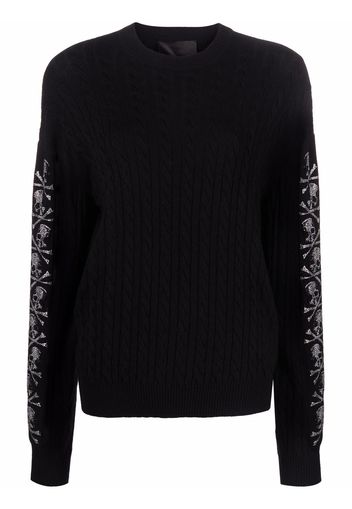 Philipp Plein Maglione con paillettes - Nero