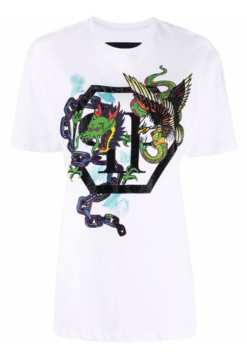 Philipp Plein T-shirt con stampa - Bianco