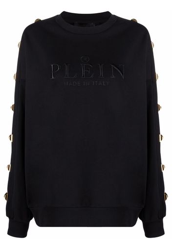 Philipp Plein Felpa con ricamo - Nero