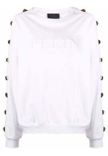 Philipp Plein Felpa con borchie - Bianco