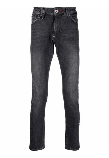 Philipp Plein Jeans slim a vita bassa - Nero