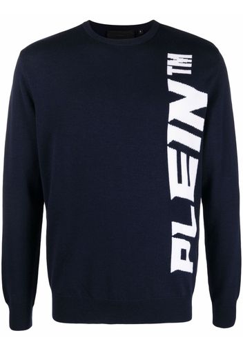 Philipp Plein logo-print jumper - Blu