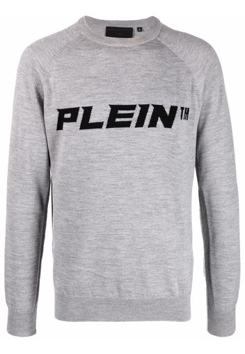 Philipp Plein logo-print jumper - Grigio