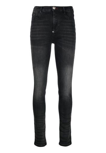 Philipp Plein high-waist skinny-cut jeans - Nero