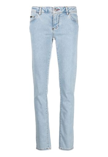 Philipp Plein light-wash slim-cut jeans - Blu