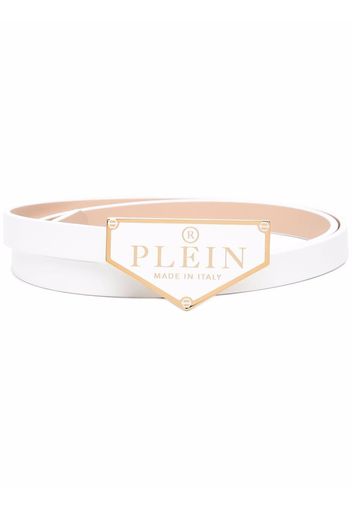 Philipp Plein Iconic Plein leather belt - Bianco