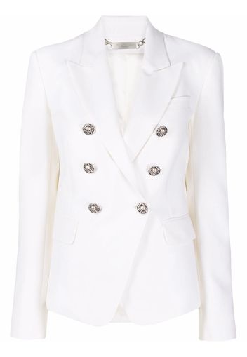 Philipp Plein Blazer avvitato doppiopetto - Bianco