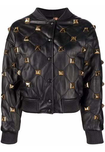 Philipp Plein Bomber trapuntato - Nero