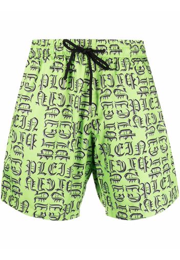 Philipp Plein Costume da bagno con stampa - Verde