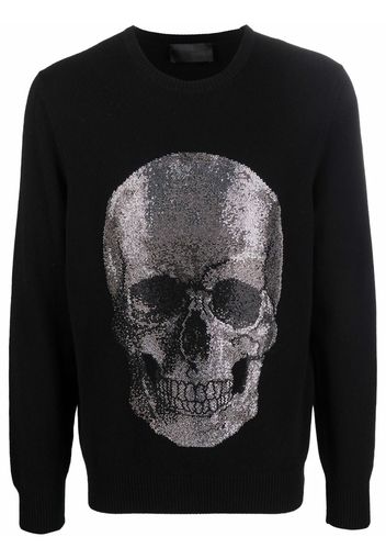 Philipp Plein Maglione Iconic Skull - Nero