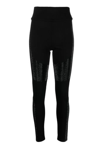 Philipp Plein Leggings a vita alta - Nero