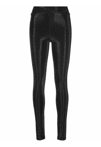 Philipp Plein Leggings con borchie - Nero