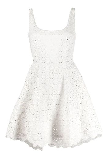 Philipp Plein Sangallo leather minidress - Bianco