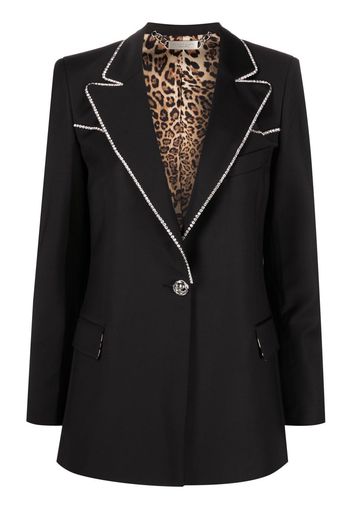 Philipp Plein crystal-embellished single-breasted blazer - Nero