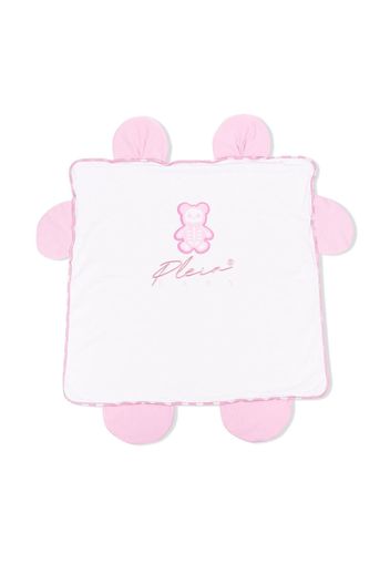 Philipp Plein Junior Coperta con ricamo - Rosa