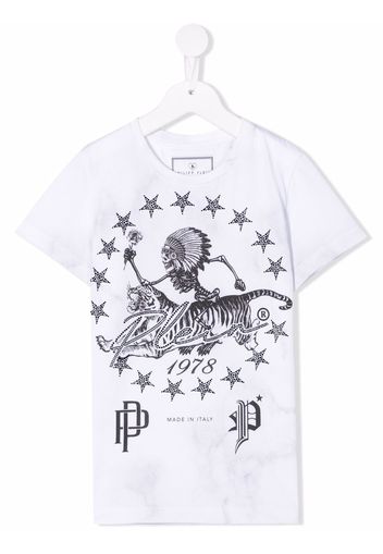 Philipp Plein Junior T-shirt girocollo - Bianco