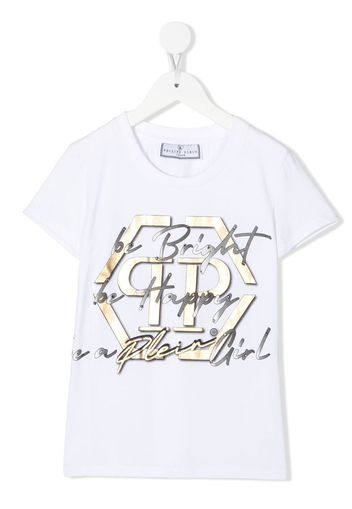 Philipp Plein Junior T-shirt con stampa - Bianco