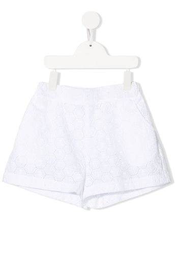 Philipp Plein Junior Shorts con monogramma - Bianco