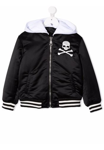 Philipp Plein Bomber con cappuccio - Nero