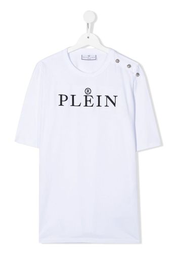 Philipp Plein Junior T-shirt con logo - Bianco