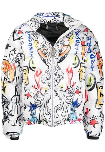 Philipp Plein Piumino Skull and Plein - Bianco