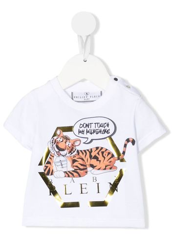 Philipp Plein Junior T-shirt con stampa - Bianco