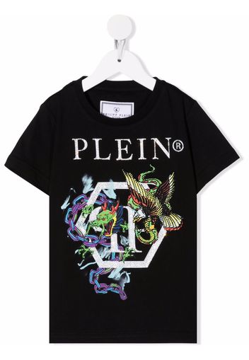 Philipp Plein Junior graphic-print short-sleeve T-shirt - Nero